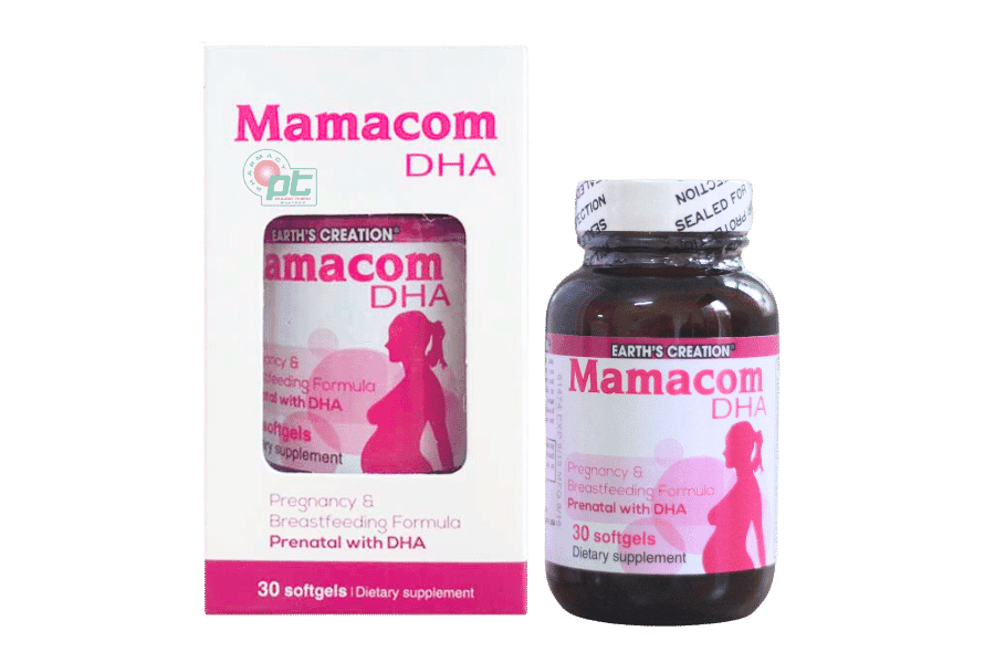 Mamacom DHA (Hộp/ 30 viên) - Bổ sung vitamin tổng hợp cho mẹ bầu 