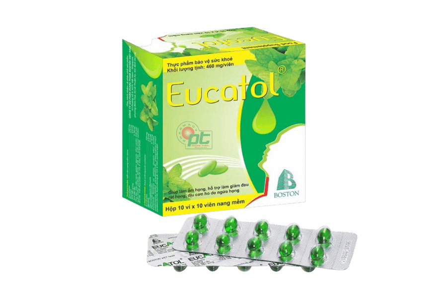 Viên uống thảo dược Eucatol (Hộp/ 100 viên) - Giảm ho, đau họng