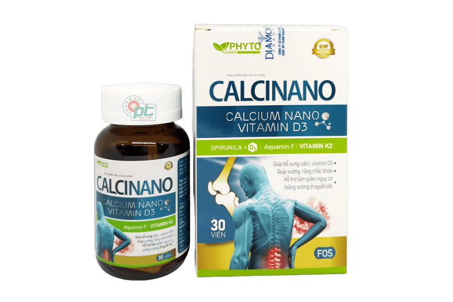 Calcinano Phyto (Hộp/ 30 viên) - Bổ sung canxi, chắc khỏe xương