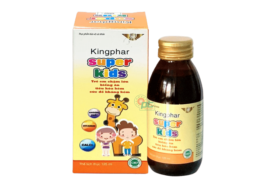Siro Kingphar Super Kids (Chai 125ml) - Bổ sung vitamin, khoáng chất giúp trẻ ăn ngon