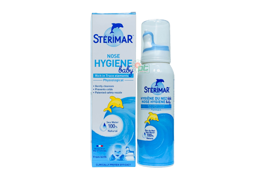 Xịt mũi Sterimar Nose Hygiene Baby giúp hỗ trợ giảm nghẹt mũi cho bé (lọ 50ml)