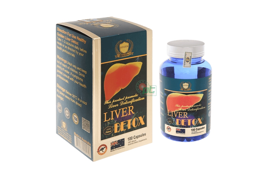 Liver Detox hỗ trợ hạ men gan, gan nhiễm mỡ hộp 30 viên