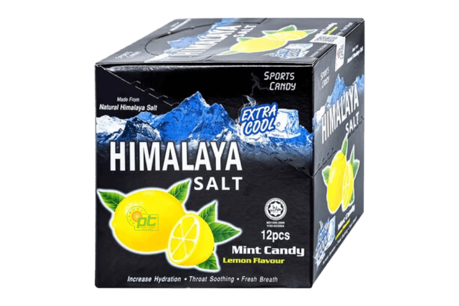 Kẹo ngậm chanh muối Himalaya vị bạc hà giúp giảm căng thẳng, bổ sung vitamin C (hộp 12 gói)