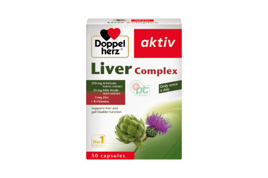 Viên uống Liver Complex Doppelherz mát gan, hỗ trợ giải độc gan