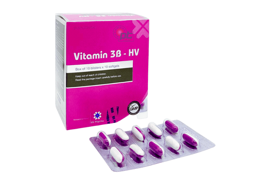 Vitamin 3B - HV (Hộp/ 100 viên) - Bổ sung vitamin B cho cơ thể, hỗ trợ hồi phục sức khỏe