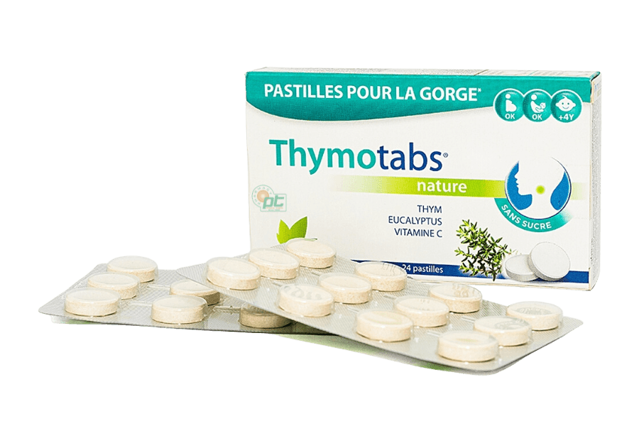 Kẹo ngậm thảo dược Thymotabs Tilman giúp giảm ho, tăng hệ miễn dịch (hộp 24 viên)