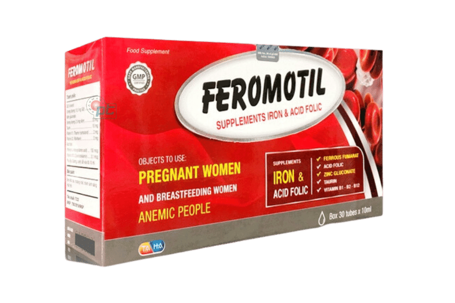 Feromotil (Hộp/ 30 ống) - Bổ sung sắt, hỗ trợ quá trình tạo máu