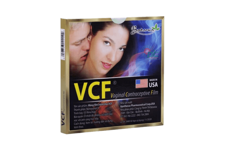 Màng Phim Tránh Thai VCF (hộp 3 miếng)