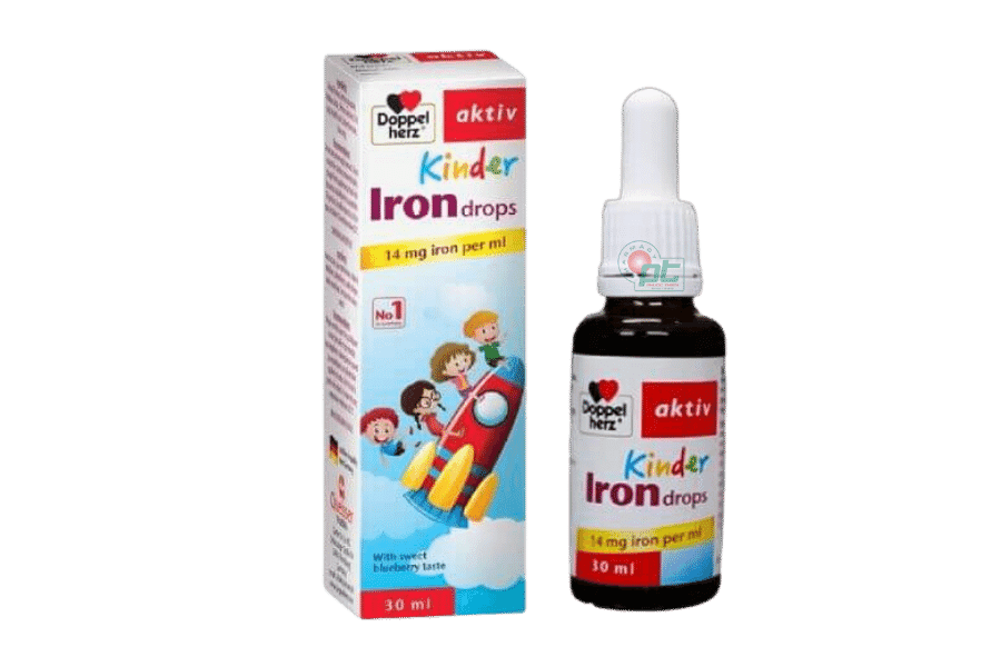 Siro bổ sung sắt Doppelherz Kinder Iron Drop dành cho người lớn và trẻ em (Chai 30ml)