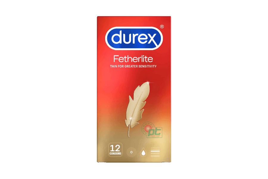 Bao cao su Durex Fetherlite - Thiết kế mỏng (hộp 12 cái)