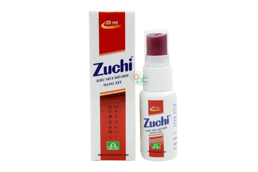 Chai xịt Zuchi Hoa Linh giúp khử mùi hôi cơ thể (chai 20ml)
