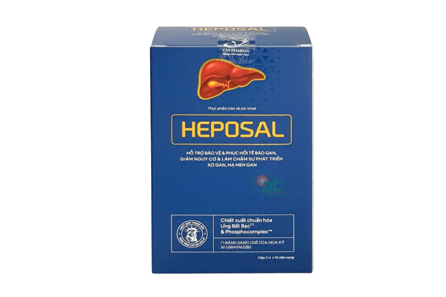Heposal (hộp 30 viên) - viên uống hỗ trợ điều trị viêm gan