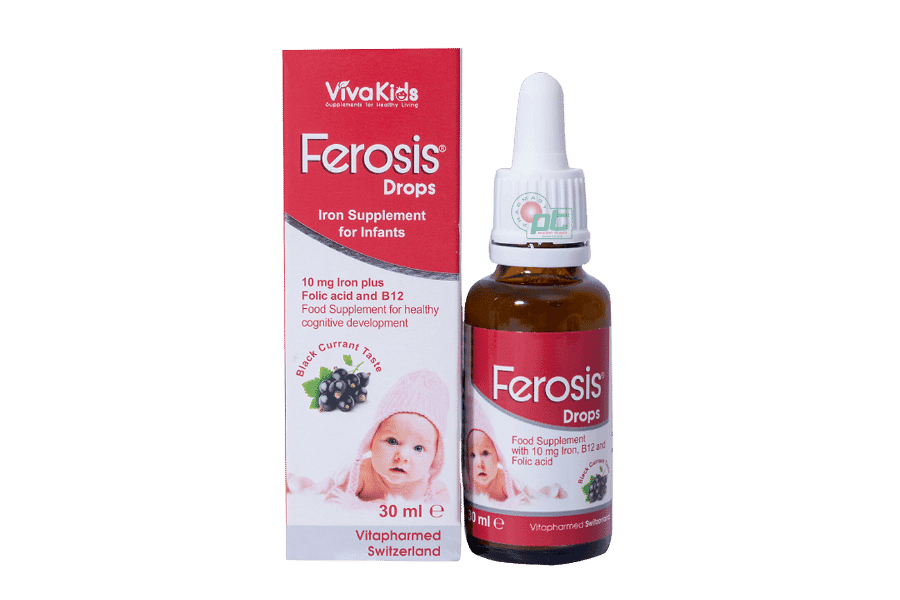 Vivakids Ferosis Drops (Chai 30ml) - Bổ sung sắt, vitamin cho trẻ  