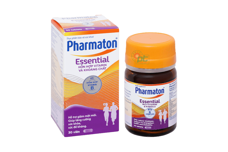 Viên uống Pharmaton Essential bổ sung vitamin & khoáng chất cho cơ thể (hộp 30 viên)