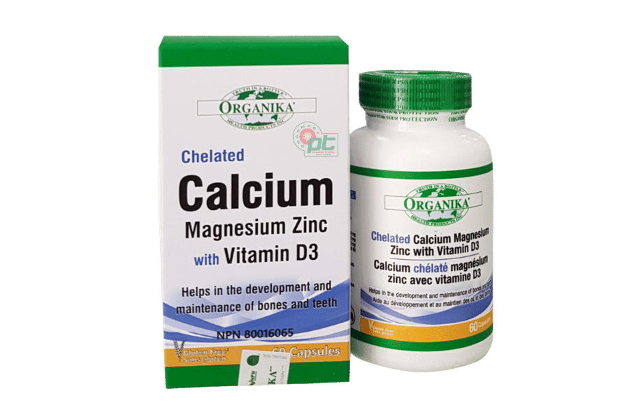 Organika Calcium Magnesium Zinc D3 (Hộp/ 60 viên) - Bổ sung Canxi, Vitamin D3 