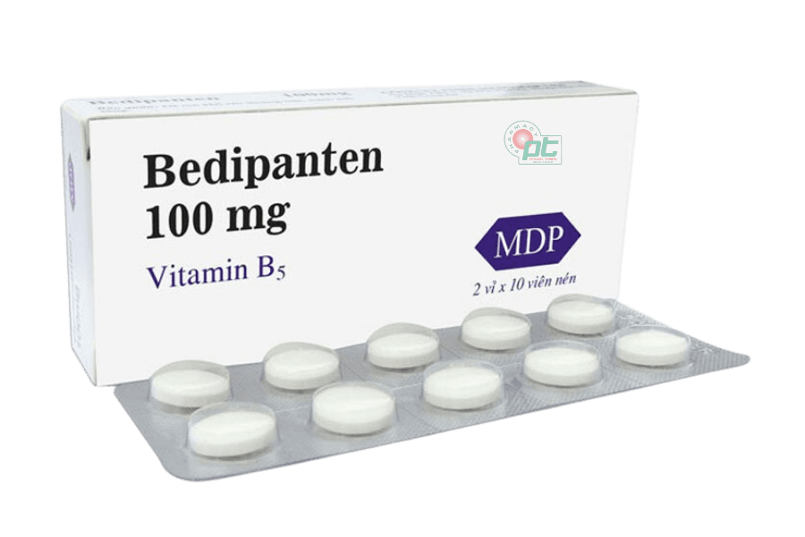 Viên uống Bedipanten 100mg bổ sung vitamin B5 cho cơ thể (hộp 20 viên)