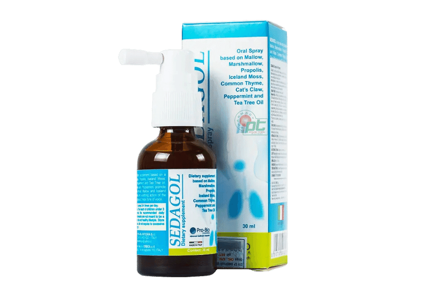 Xịt họng Sedagol Oral Spray (Chai 30ml) - Giảm ho, sạch họng