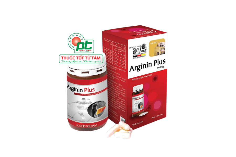 Viên uống Arginin Plus Sanct Bernhard hỗ trợ cải thiện chức năng gan hộp 30 viên