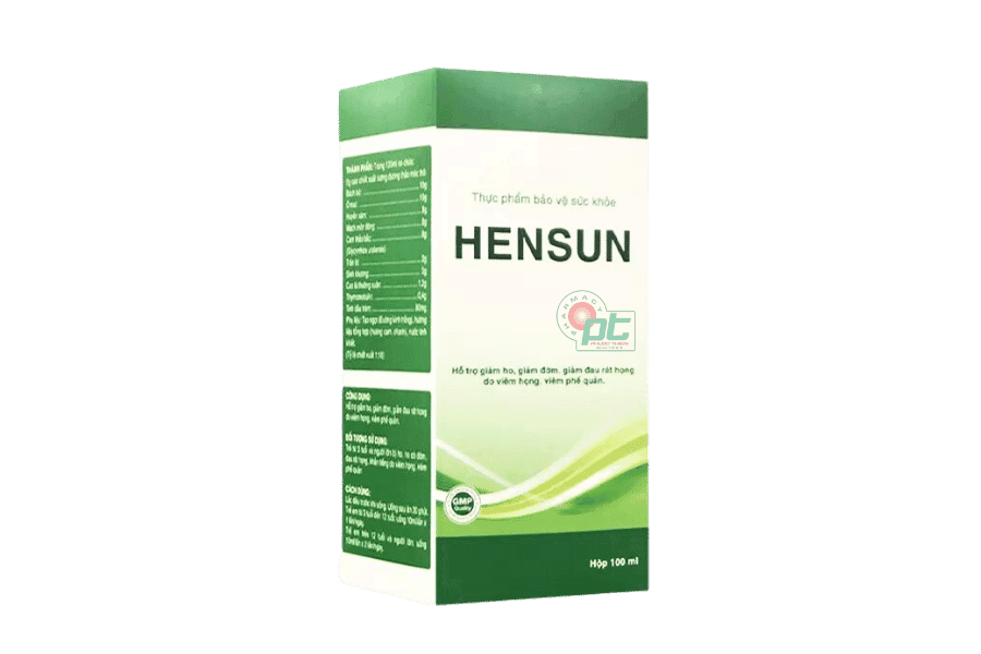 Siro Hensun (Chai 100ml) - Hỗ trợ giảm ho, giảm đau rát họng, long đờm