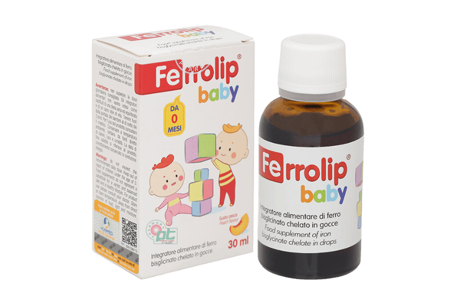 Ferrolip Baby (Chai 30ml) - Bổ sung sắt hữu cơ cho trẻ 