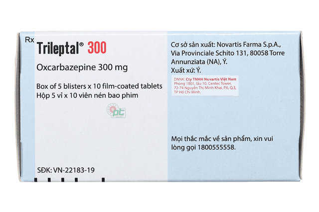 Trihepta Thuốc Trileptal 300mg điều trị động kinh (hộp 50 viên)