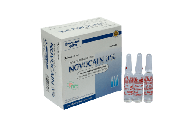 Novocain Thuốc tiêm Novocain 3% có tác dụng gây tê tại chổ (hộp 100 ống)